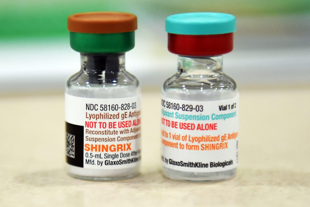 Shingrix Vaccine bottles